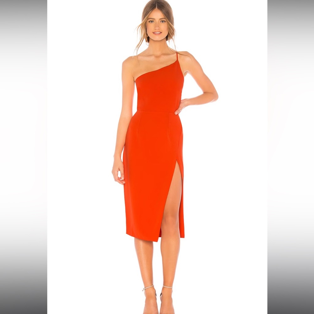 Lovers + Friends Blood Orange Midi Dress, Size Medium